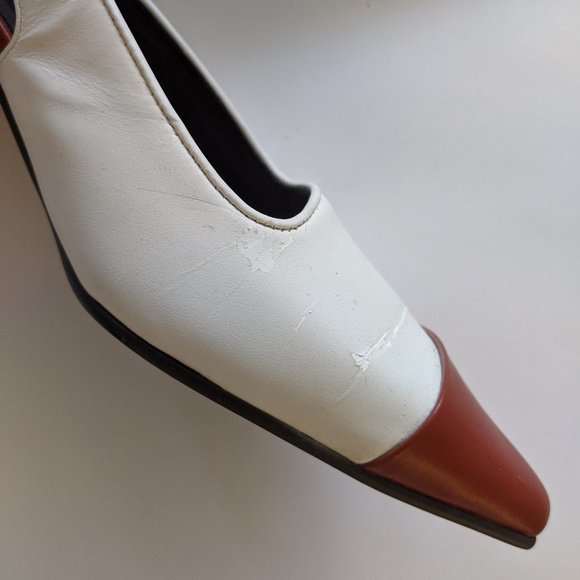 cherry/white pump - Picture 6 of 8